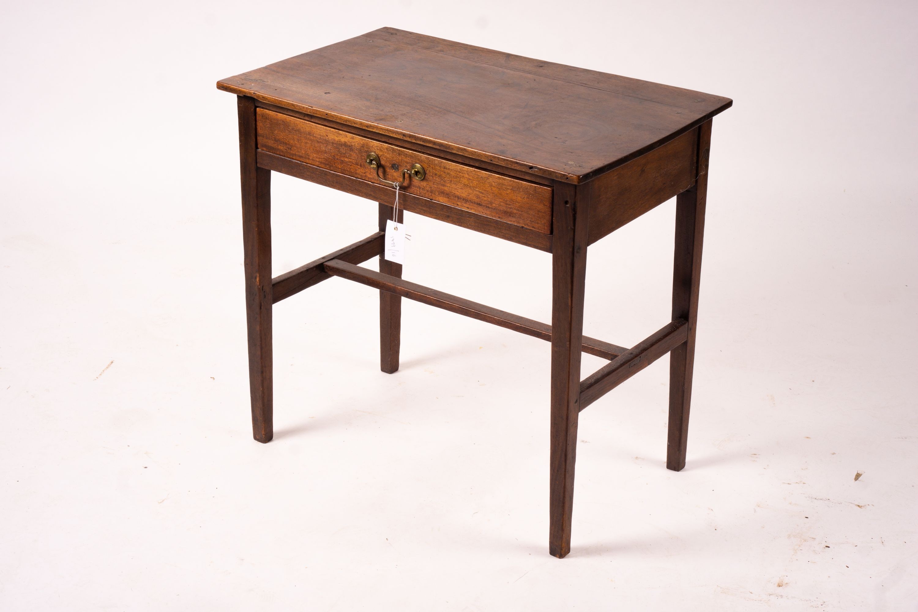 A George III rectangular mahogany side table, width 71cm, depth 45cm, height 67cm